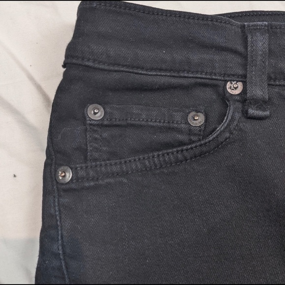 Rag & bone black stretchy denim shorts - Picture 8 of 8